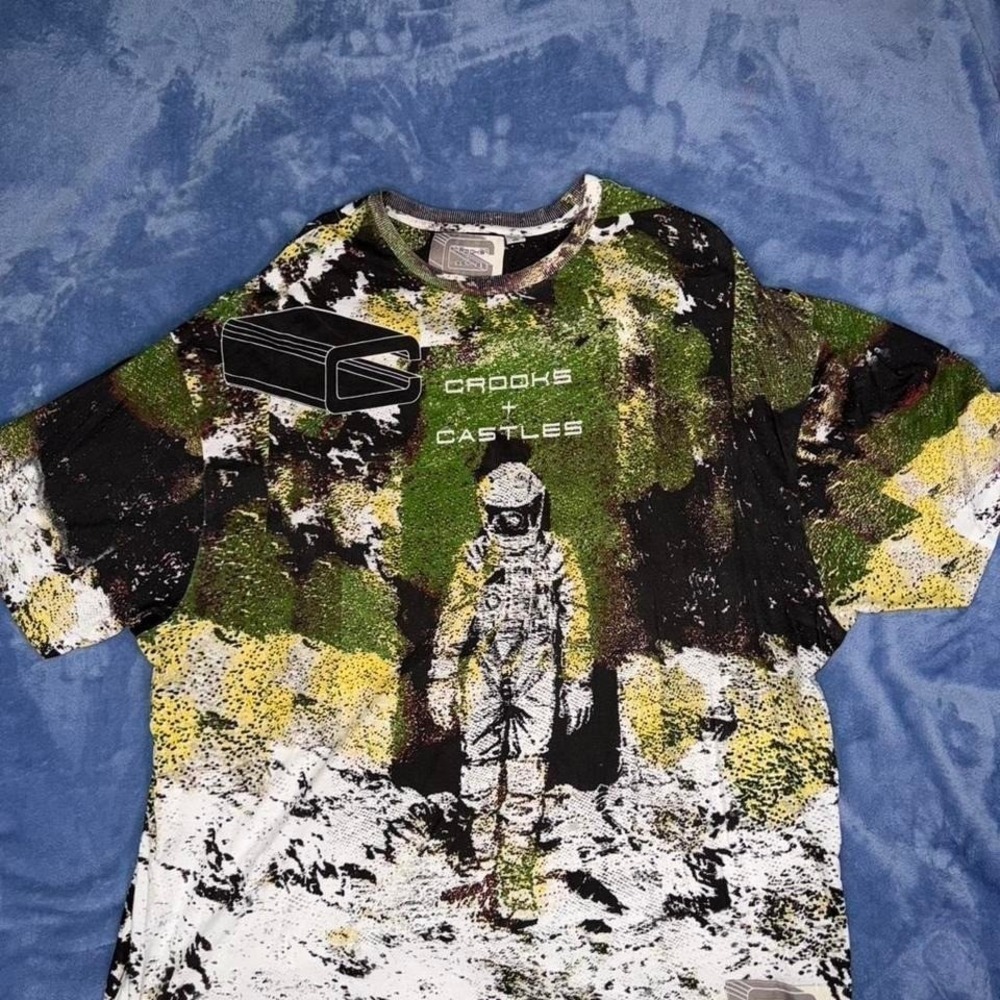Vintage Crooks and Castles multicoloured T-shirt men size 3xl‎